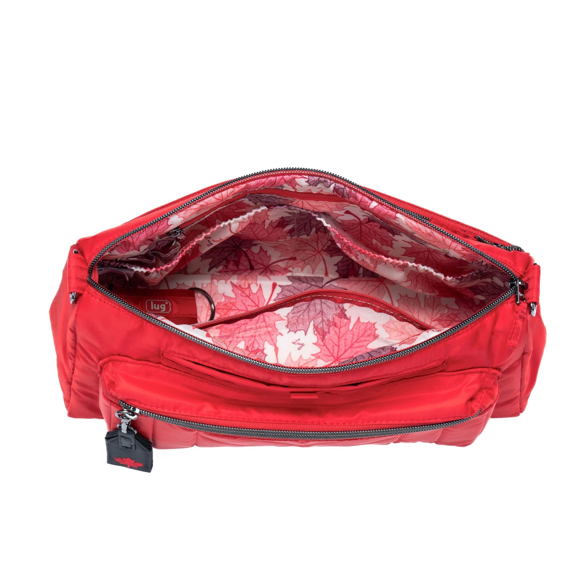 Stretch LE Crossbody Bag - POPPY RED MAPLE - StretchLE_RubyMaple_05